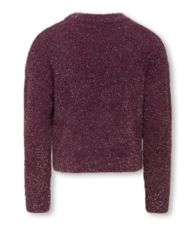 Kids ONLY winter sweater meisjes - paars - KogPiumo - regular fit, glitter