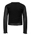 Kids ONLY winter top meisjes - zwart - KogJada - regular fit, longsleeve, glitter steentjes