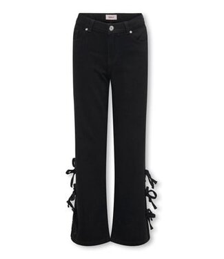 Kids ONLY winter jeansbroek meisjes - zwart - KogHope - wide leg fit