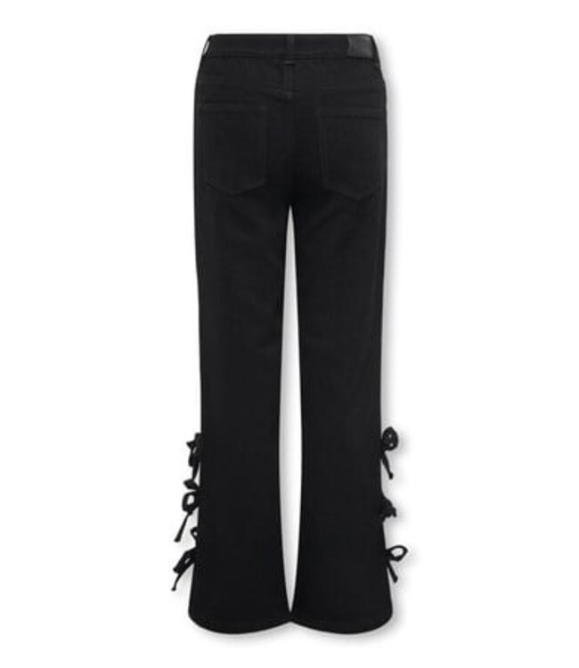 Kids ONLY winter jeansbroek meisjes - zwart - KogHope - wide leg fit