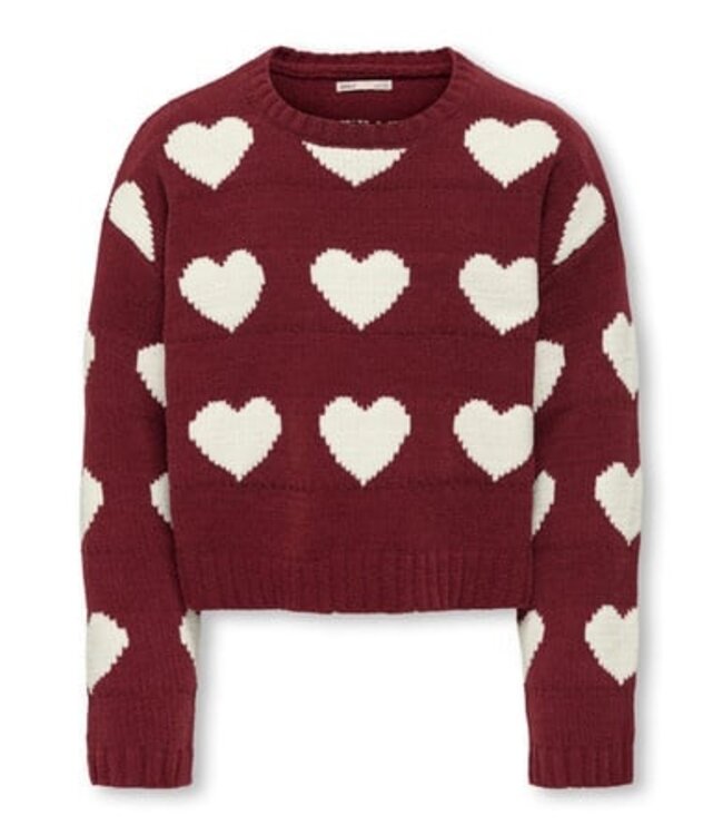 Kids ONLY winter sweater meisjes - paars - KogSus - regular fit, gebreid