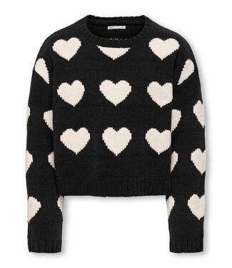 Kids ONLY winter sweater meisjes - zwart - KogSus - regular fit, gebreid