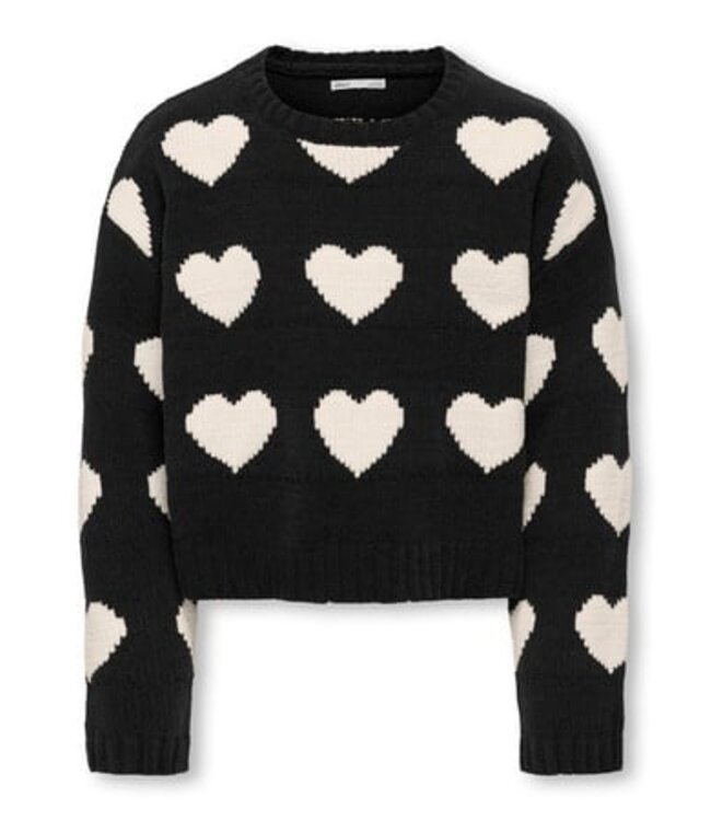 Kids ONLY winter sweater meisjes - zwart - KogSus - regular fit, gebreid