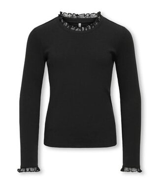 Kids ONLY winter top meisjes - zwart - KogLeslie - regular fit, longsleeve