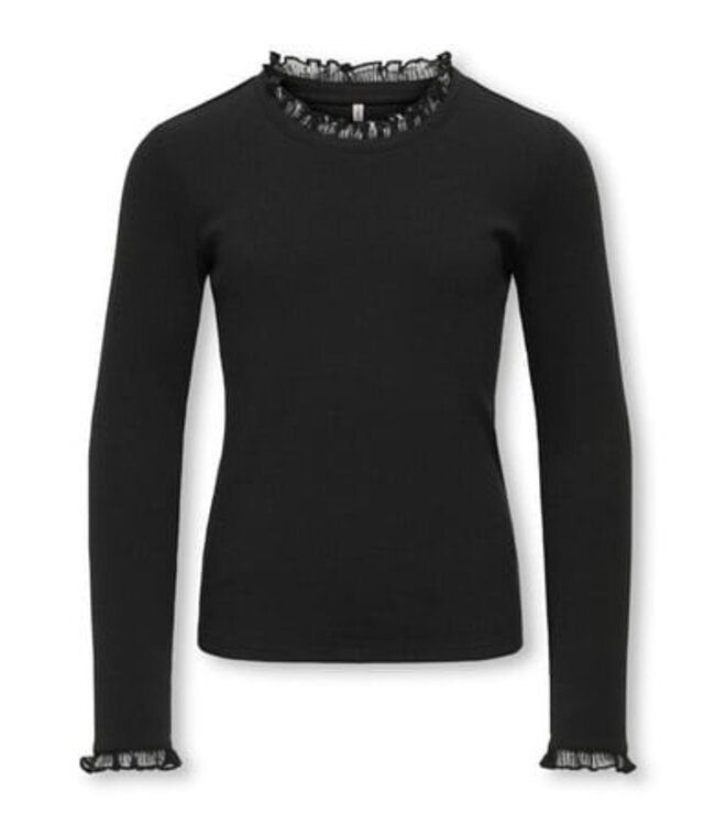 Kids ONLY winter top meisjes - zwart - KogLeslie - regular fit, longsleeve