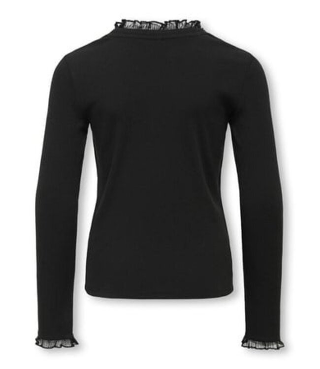 Kids ONLY winter top meisjes - zwart - KogLeslie - regular fit, longsleeve