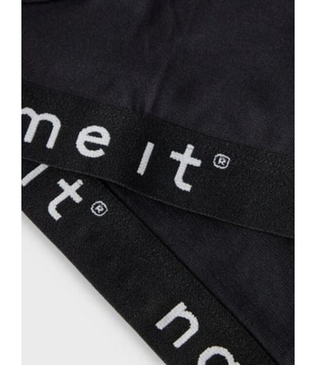 Name it winter ondergoed meisjes - zwart - 2p top - NkfShort