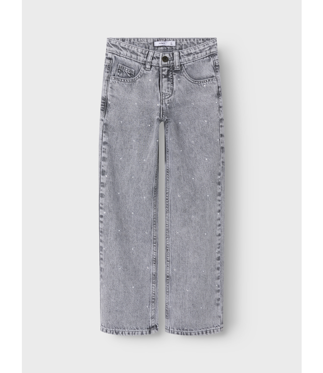 Name it winter jeansbroek meisjes- grijs - straight fit - NkfRose