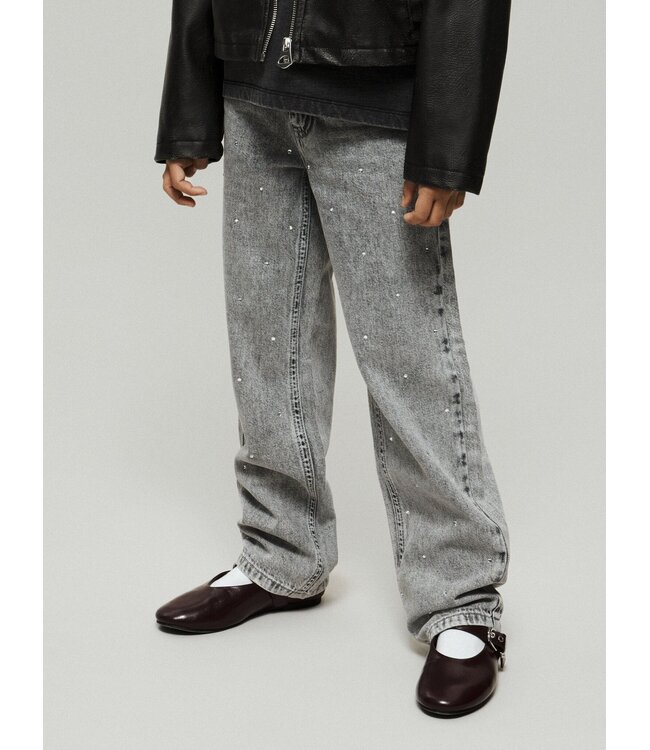 Name it winter jeansbroek meisjes- grijs - straight fit - NkfRose