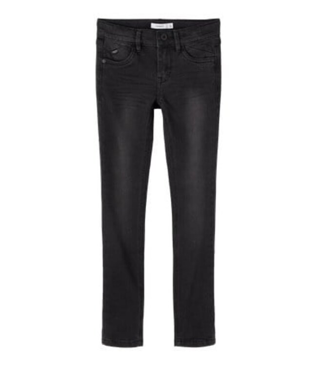 Name it winter jeansbroek jongens - zwart - skinny fit - NkmPete