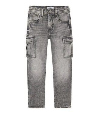 Name it winter cargo jeansbroek jongens - grijs - tapered fit - NkmSilas