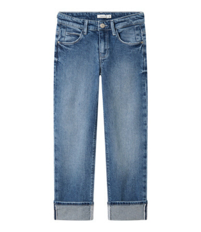 Name it winter jeansbroek meisjes - blauw - straight fit - NkfRose