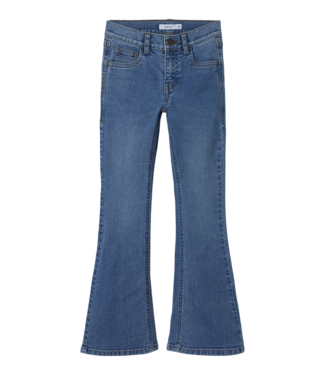 Name it winter jeansbroek meisjes - blauw - bootcut fit - NkfPolly