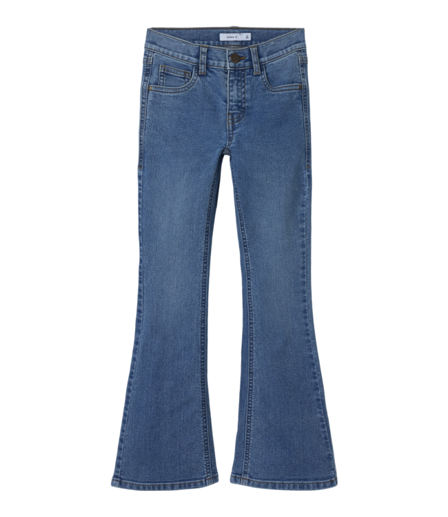 Name it winter jeansbroek meisjes - blauw - bootcut fit - NkfPolly