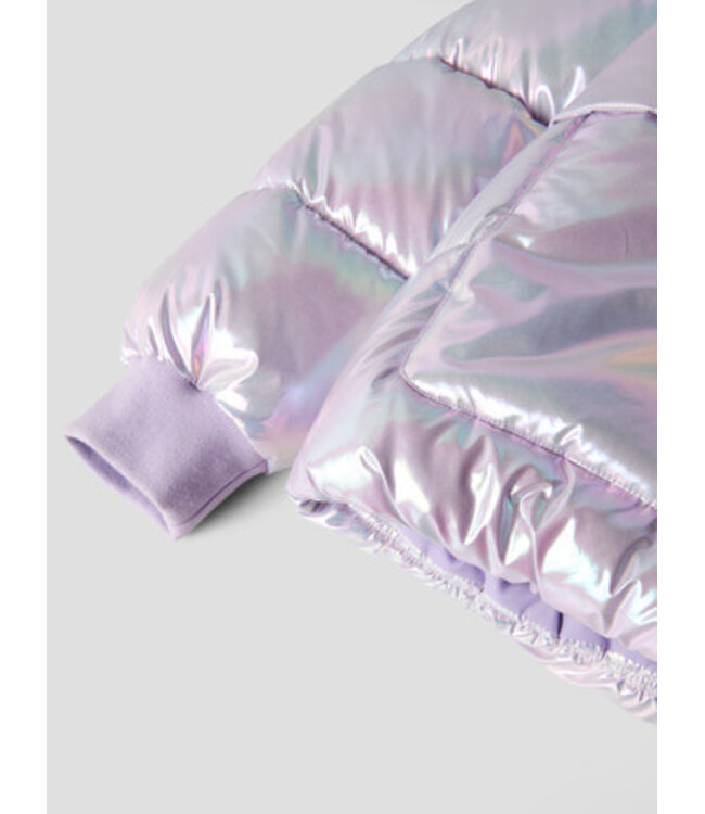 Name it winter winterjas meisjes - paars - puffer, foil - NkfMalan