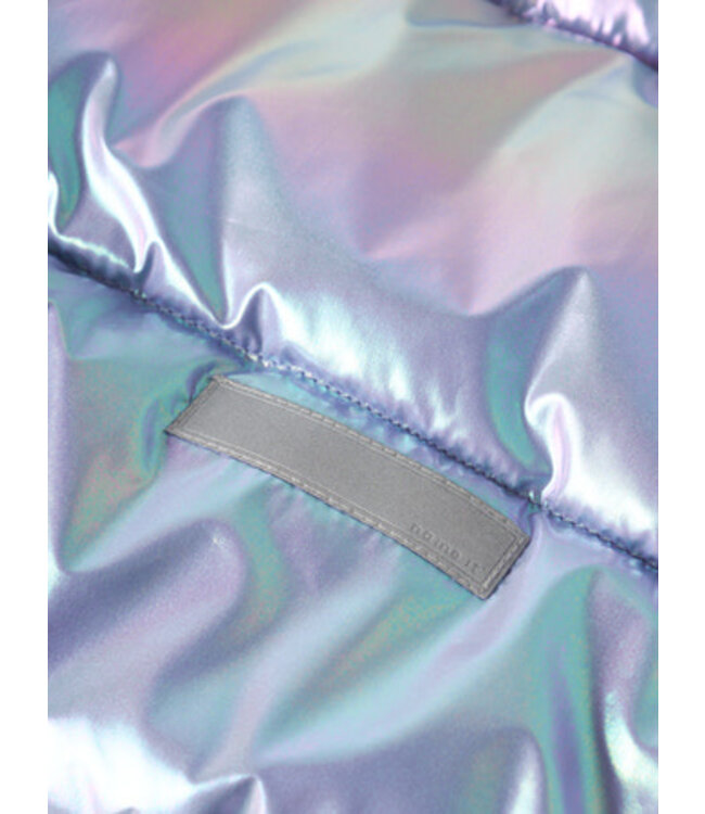 Name it winter winterjas meisjes - paars - puffer, shiny - NkfMolina