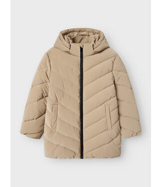 Name it winter winterjas meisjes - bruin - midi - NkfMarisa