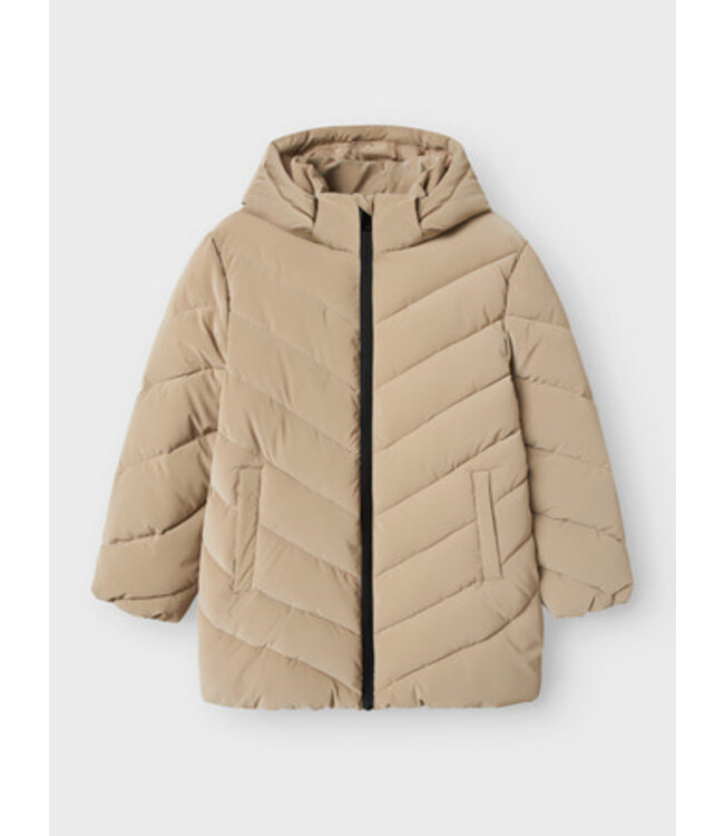 Name it winter winterjas meisjes - bruin - midi - NkfMarisa