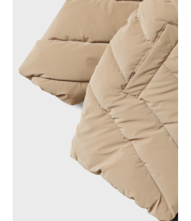 Name it winter winterjas meisjes - bruin - midi - NkfMarisa