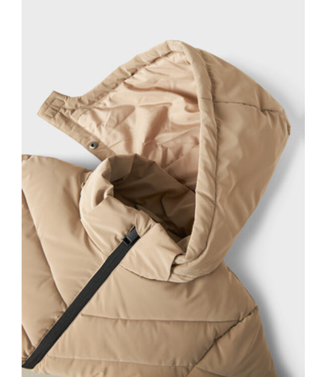 Name it winter winterjas meisjes - bruin - midi - NkfMarisa
