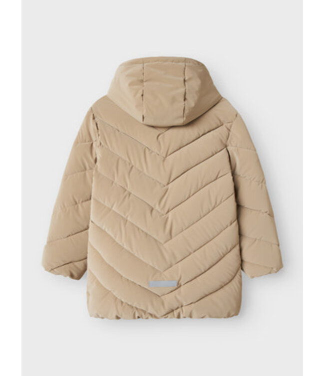 Name it winter winterjas meisjes - bruin - midi - NkfMarisa