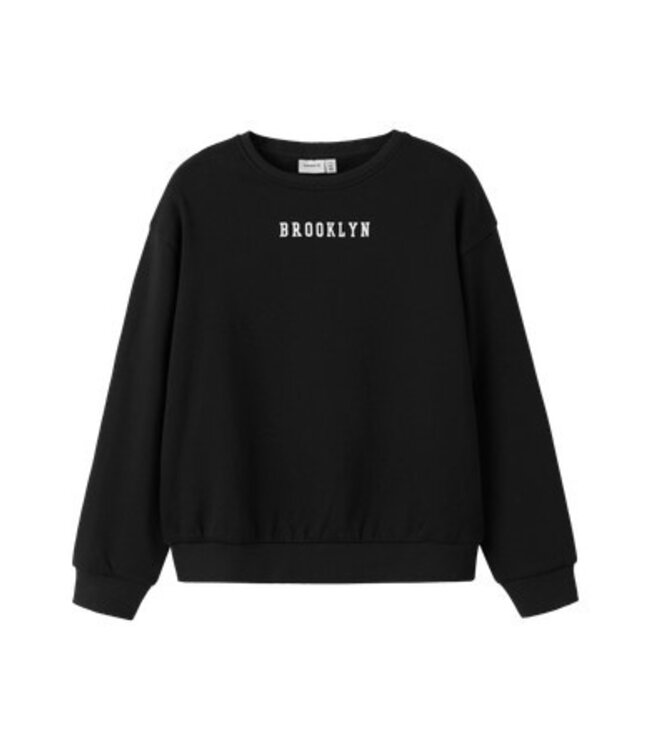 Name it winter sweater meisjes - zwart - relaxed fit - NkfNevea