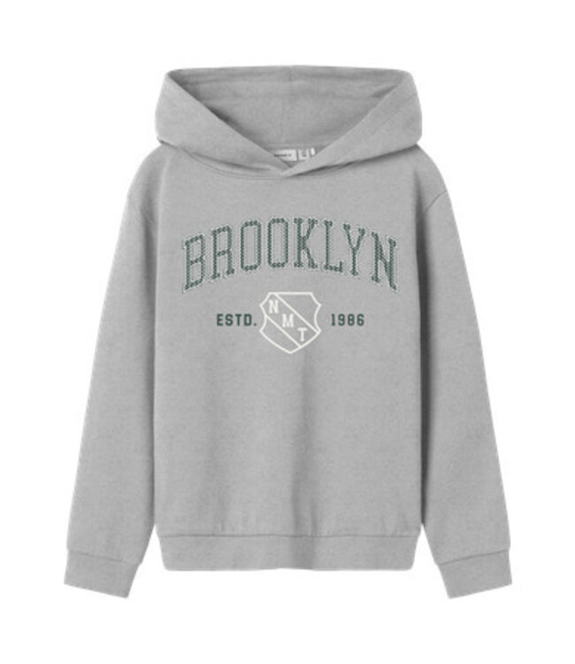 Name it winter sweater jongens - grijs - regular fit - NkmNewi