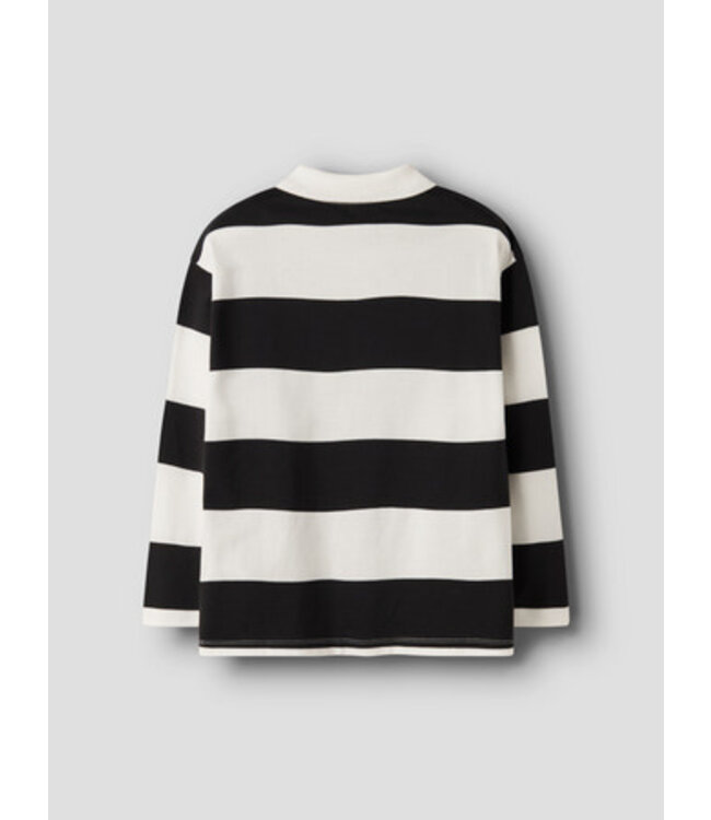 Name it winter polo t-shirt jongens - wit - relaxed fit - NkmNutiva