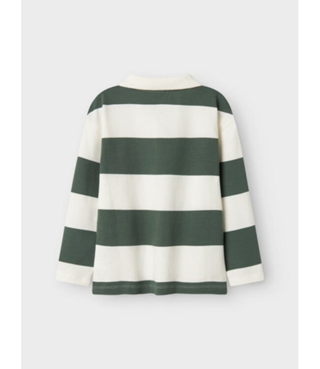 Name it winter polo t-shirt jongens - wit - relaxed fit - NkmNutiva