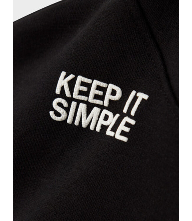 Name it winter sweater jongens - zwart - relaxed fit - NkmBronx