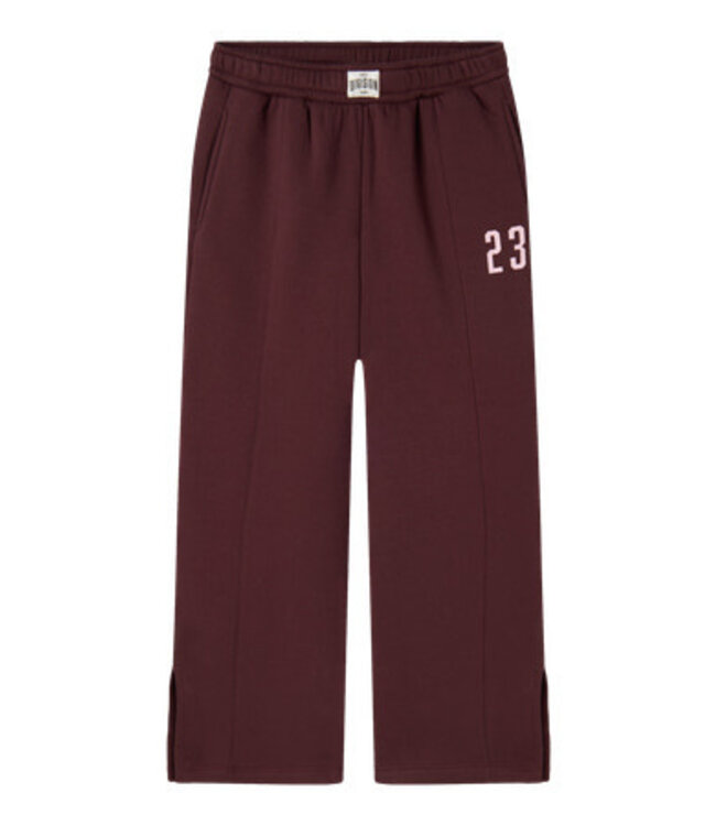 Name it winter sweat broek meisjes - paars - wide leg fit - NkfOdika