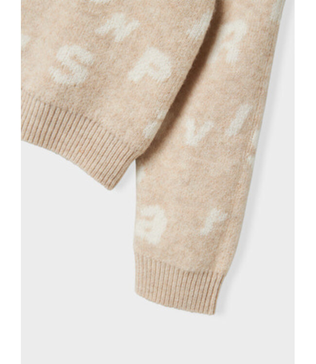 Name it winter sweater meisjes - grijs - regular fit, gebreid - NkfOline