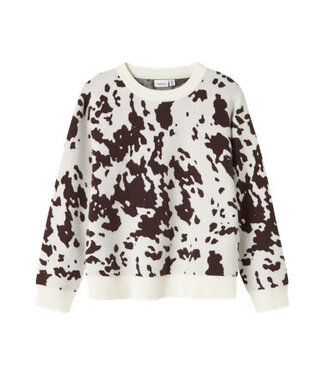 Name it winter sweater meisjes - bruin - oversize fit, gebreid - NkfOrkide