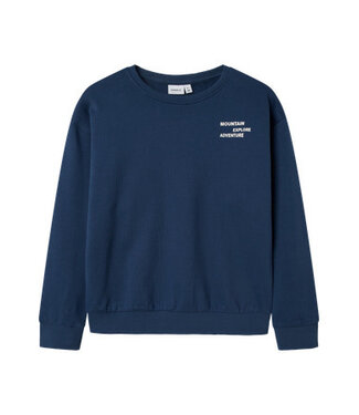 Name it winter sweater jongens - blauw - relaxed fit - NkmOrville