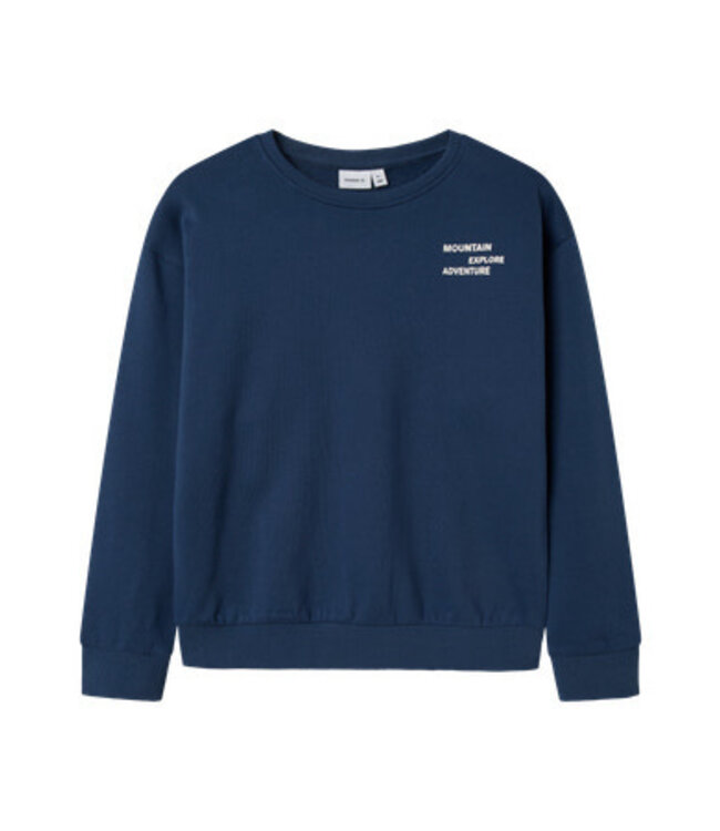 Name it winter sweater jongens - blauw - relaxed fit - NkmOrville