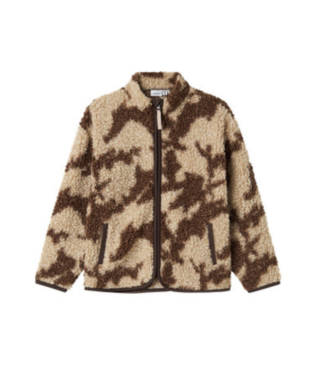 Name it winter vest jongens - bruin - regular fit, teddy - NkmOzias