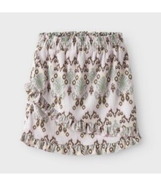 Name it zomer rok meisjes - print beige - Nkfhamsa