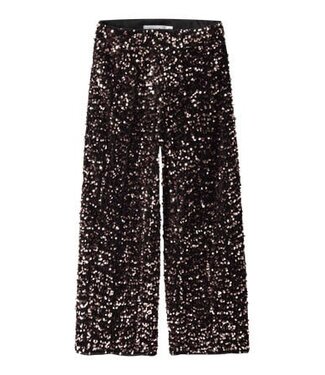 Name it winter broek meisjes - bruin - wide, straight fit - NkfRunica
