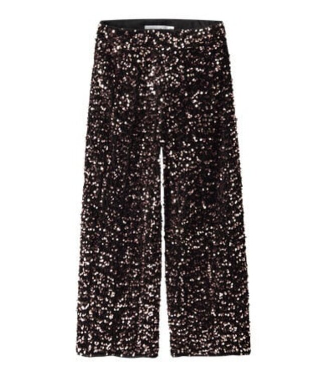 Name it winter broek meisjes - bruin - wide, straight fit - NkfRunica