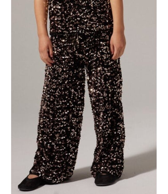 Name it winter broek meisjes - bruin - wide, straight fit - NkfRunica