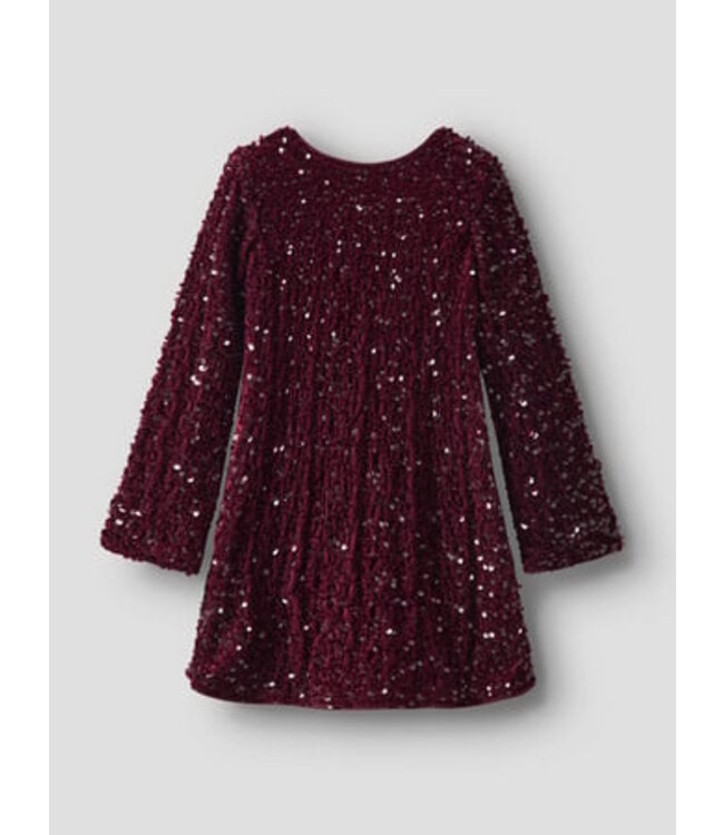 Name it winter jurk meisjes - paars - regular fit - NkfRusitta