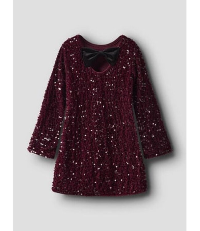 Name it winter jurk meisjes - paars - regular fit - NkfRusitta