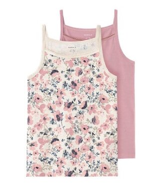 Name it winter ondergoed meisjes - paars - 2p top - NkfStrap