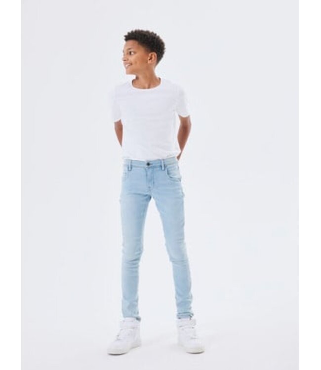 Name it winter jeansbroek jongens - blauw - xslim fit - NkmSilas