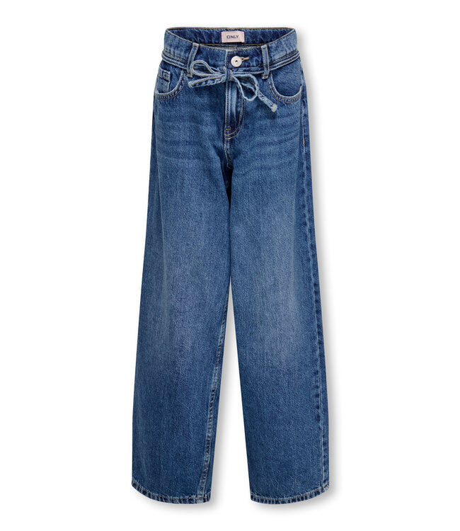 Kids ONLY winter jeansbroek meisjes - blauw - KogGianna - balloon fit