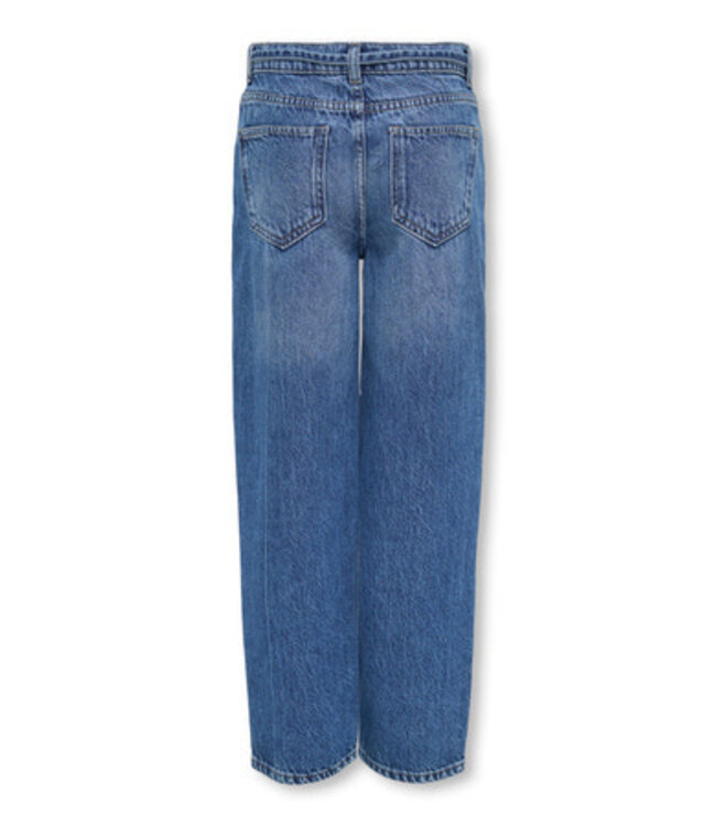 Kids ONLY winter jeansbroek meisjes - blauw - KogGianna - balloon fit