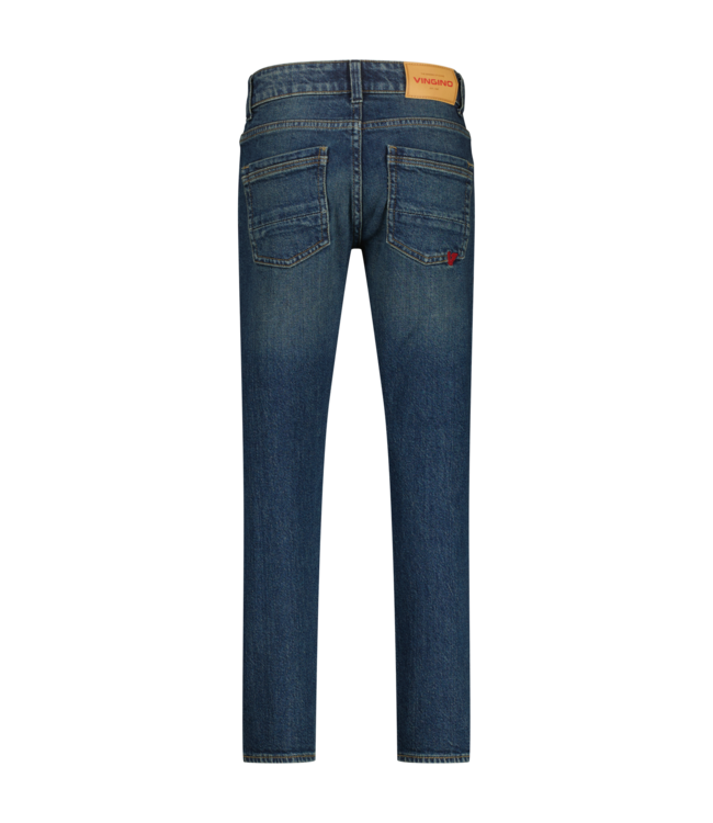 Vingino winter jeansbroek jongens - donker blauw - Darron - slim fit