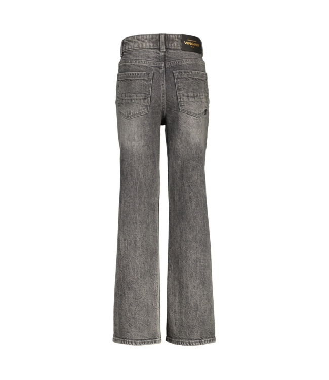 Vingino winter jeansbroek meisjes - donker grijs - Carey - straight flare fit