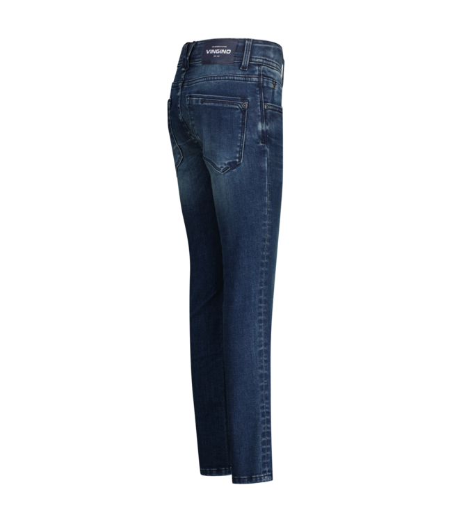Vingino winter jeansbroek jongens - donker blauw - Apache icon - skinny fit