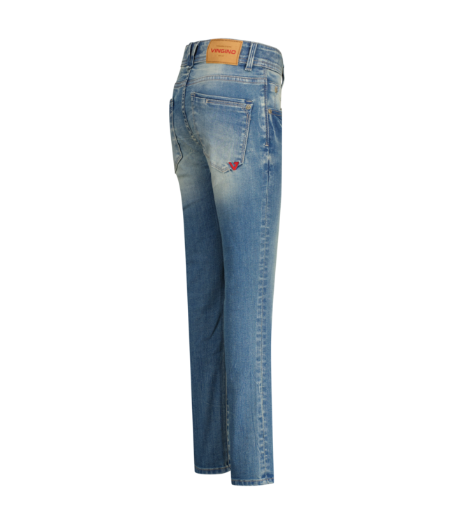 Vingino winter jeansbroek jongens - blauw - Apache icon - skinny fit